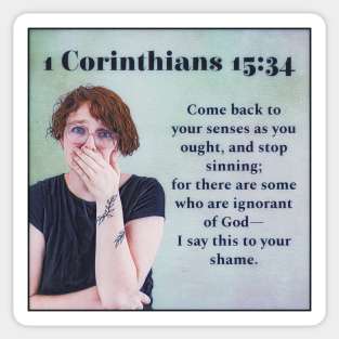 1 Corinthians 15:34 Sticker